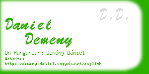 daniel demeny business card